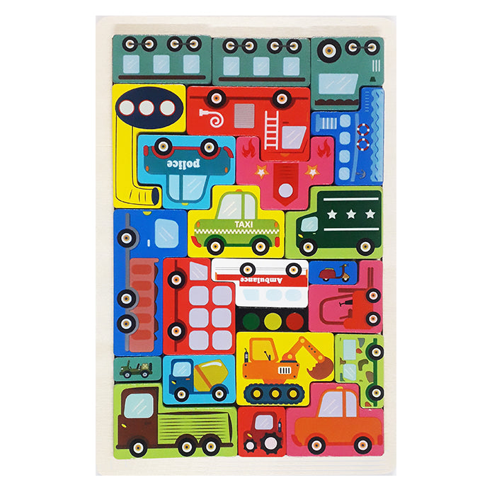 Wooden Brain Boost Puzzle Plate - WP020