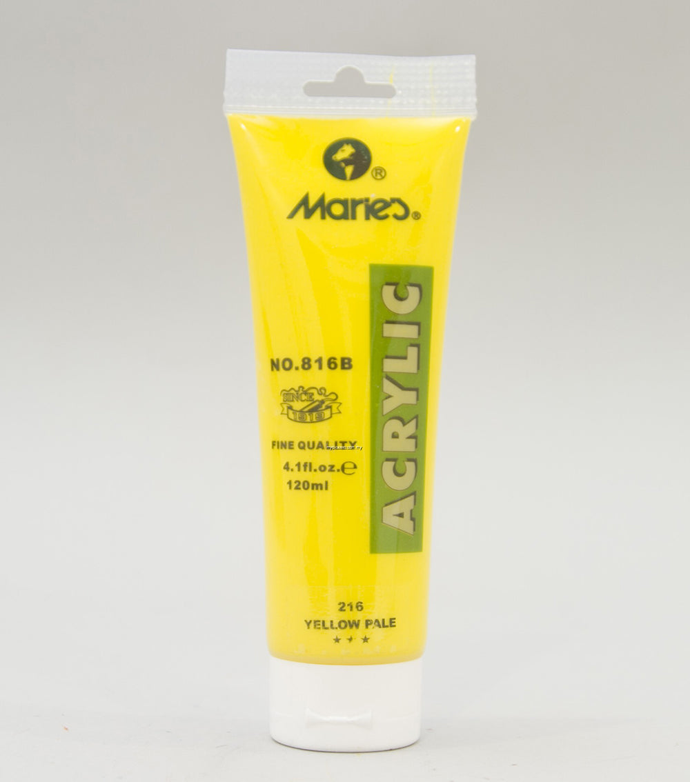 Maries Mid Yellow Acrylic Tube 75ml