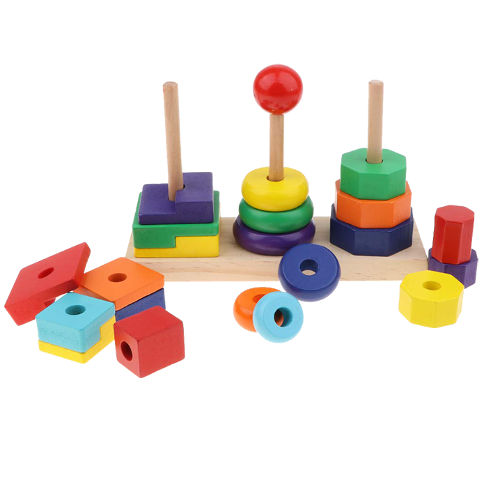 Rainbow Three Column Tower