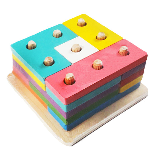 Wooden Brain Boost Puzzle Plate - WP011