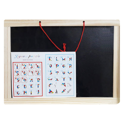 Wooden Double Sided Black/White Small Board - WP029