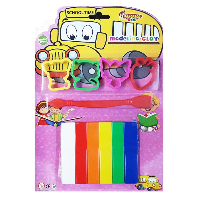 Kangaroo Kids 6 Modeling Clay with Molds No.B60