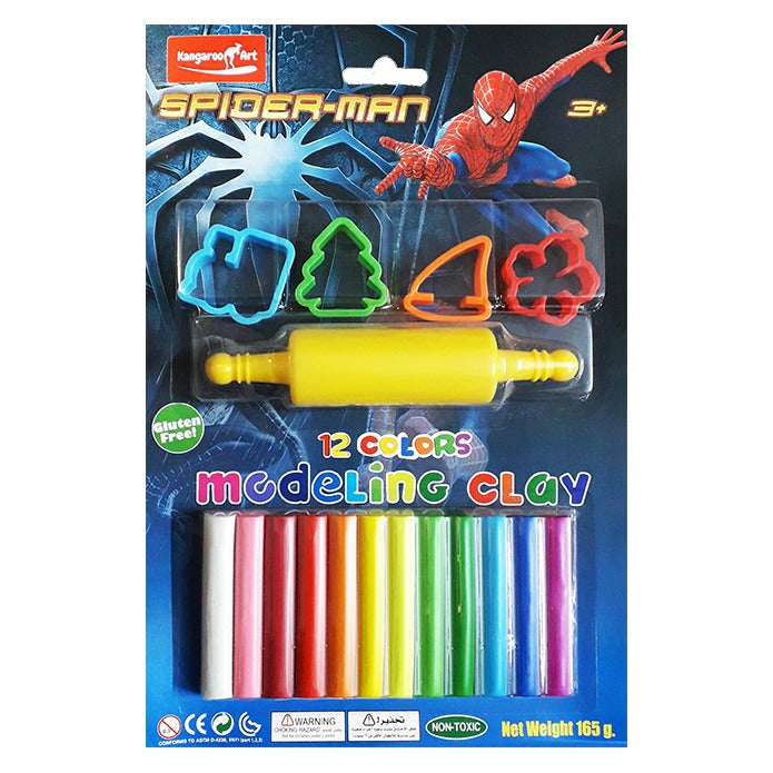 Kangaroo Kids 12 Modeling Clay with Rolling Pin & Molds No.B165
