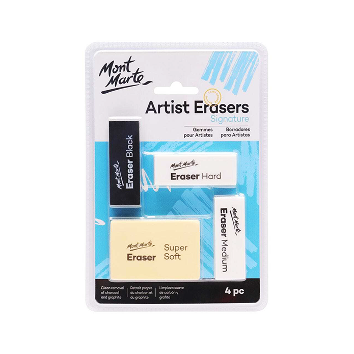 Mont Marte Signature Artist Erasers 4Pcs Set - MAXX0005