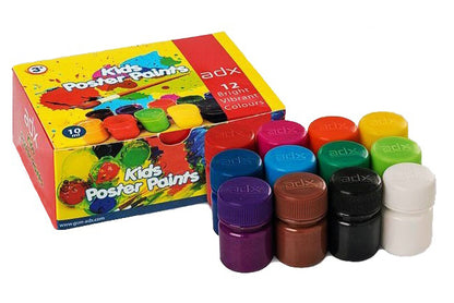 adx Kids Poster Paints Set of 12