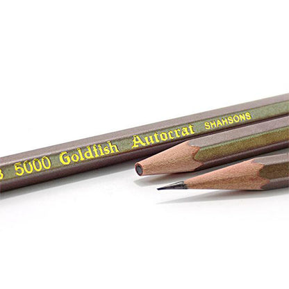 Goldfish Brown Autocrat HB Lead Pencil Pack of 12 Pcs