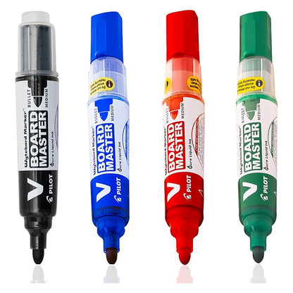 Pilot V Board Marker Bullet 4 Pcs