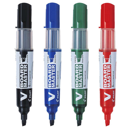Pilot V Board Marker Chisel 4 Pcs