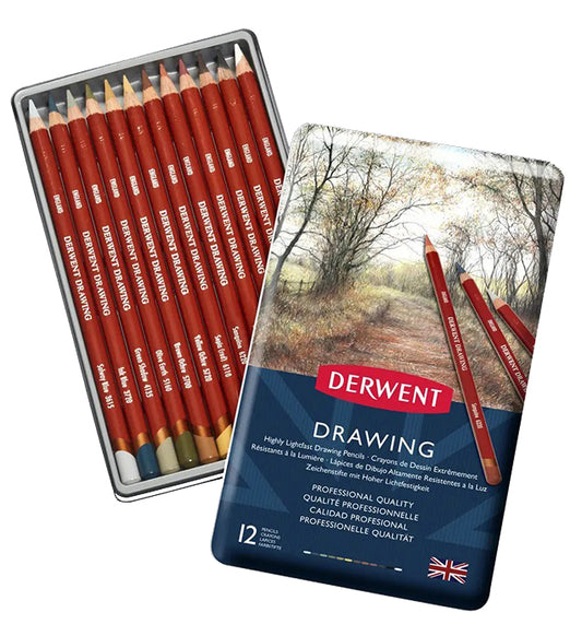 Derwent Drawing Pencils Set of 12