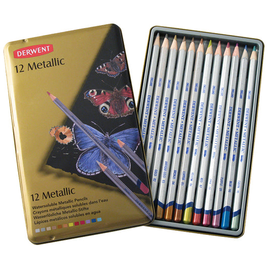 Derwent Metallic Pencils Set of 12