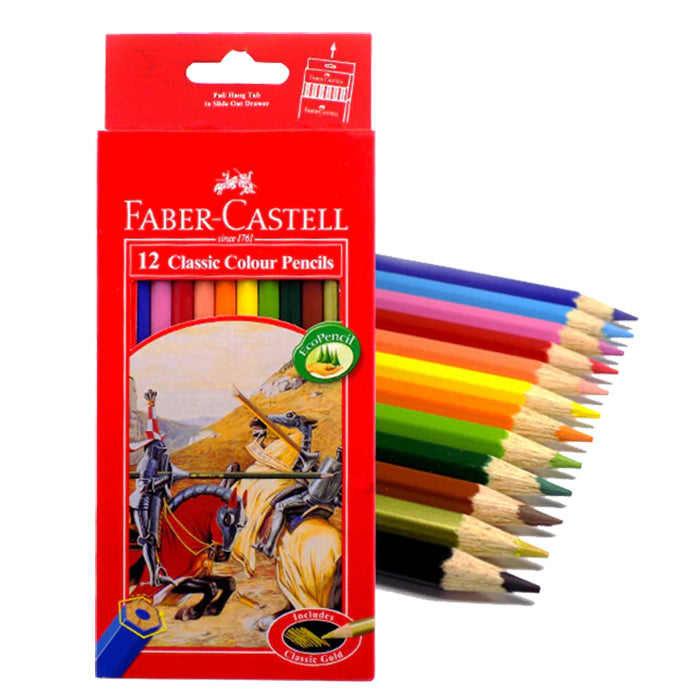 Faber Castell Classic Colour Pencils 12 Pcs