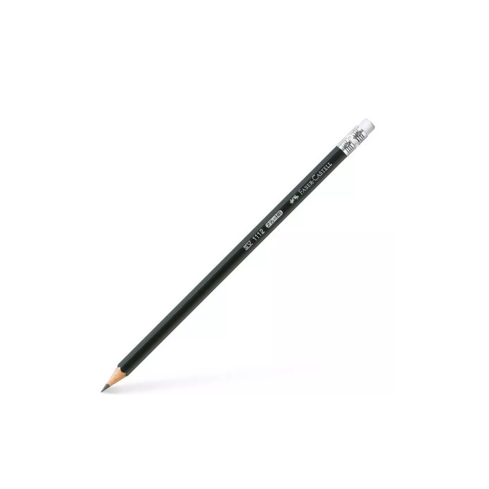 Faber-Castell Lead Pencil With Eraser 12 Pcs Pack 1112