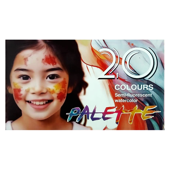 Face & Body Sami-Fluorescent Paint Palette No. 7064