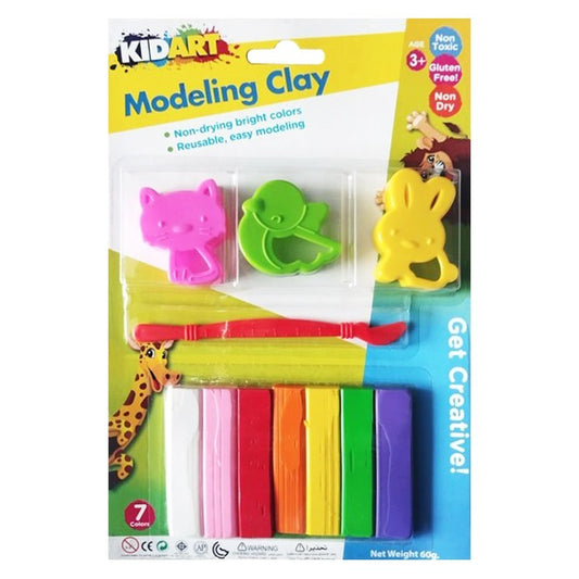 Kid Art 7 Modeling Clay with Molds No.B60-7
