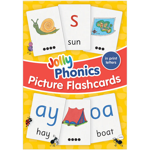 Jolly Phonics Picture Flashcards (in print letters)