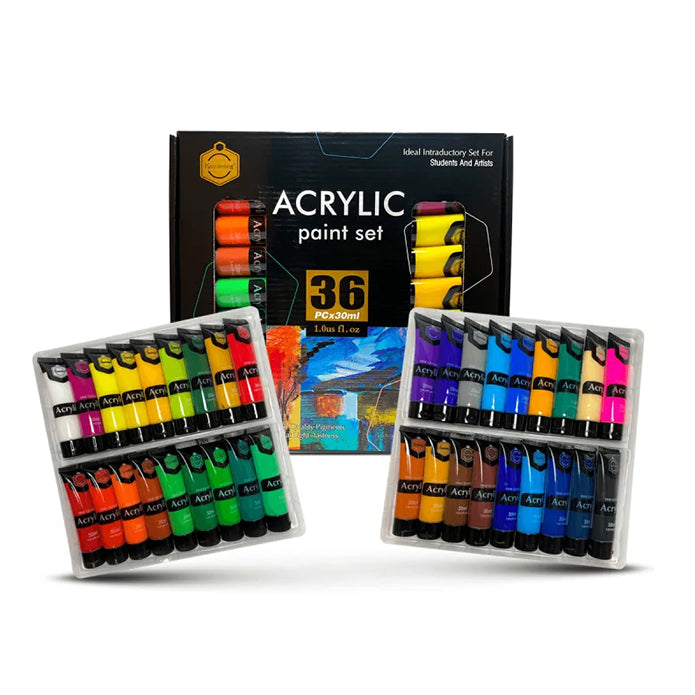 Keep Smiling Acrylic Paint Set of 36 Tubes 30ml - B4030-36