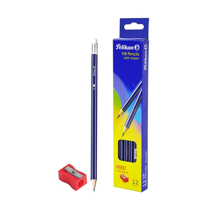 Pelikan Lead Pencil with Eraser 12 Pcs Pack 957043