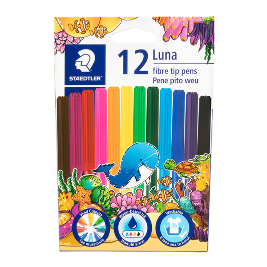 Staedtler Marker Color Luna Fiber Tip 12Pcs