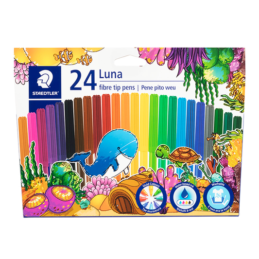 Staedtler Marker Color Luna Fiber Tip 24Pcs