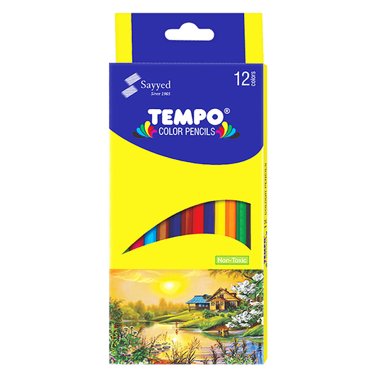 Tempo 12 Colour Pencils (Full Size)