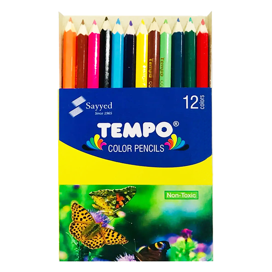 Tempo 12 Colour Pencils (Half Size)