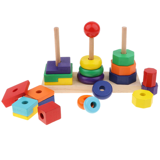 Rainbow Three Column Tower
