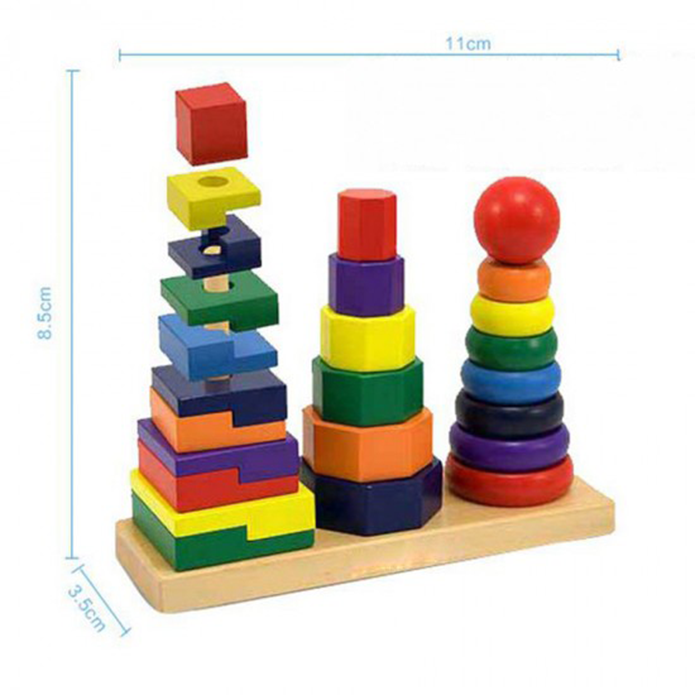 Rainbow Three Column Tower