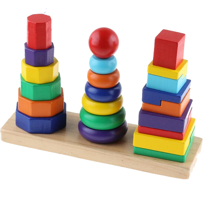 Rainbow Three Column Tower