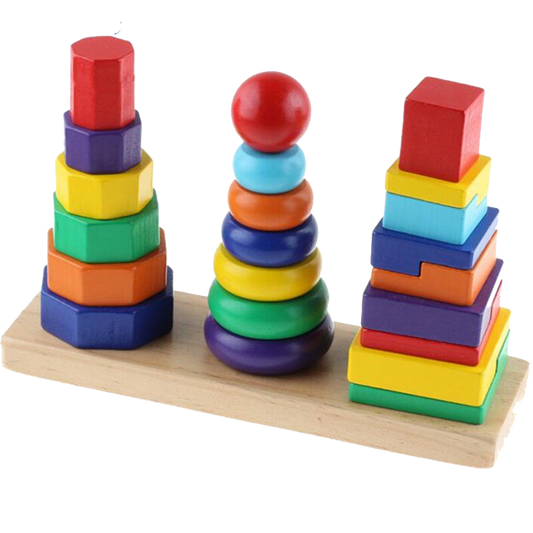 Rainbow Three Column Tower