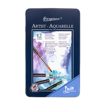 Giorgione Artist Aquarelle 12 Pencil Colors No.G-SR12