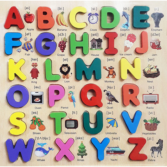 Wooden 3D Capital ABC Alphabets Puzzle - WP008