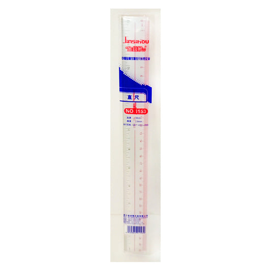 Jinsihow Straight Plastic Ruler 12inches No.1153