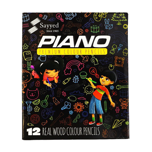 Piano Premium 12 Colour Pencils (Half Size)