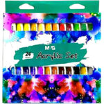 M&G Acrylic Set of 24 Tubes 12ml - APLN6595