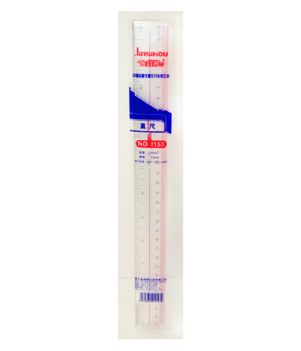 Jinsihow Straight Plastic Ruler 12inches No.1153